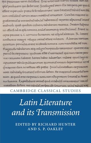 Stock image for Latin Literature and Its Transmission for sale by Blackwell's