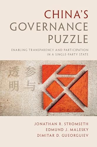 Stock image for China's Governance Puzzle: Enabling Transparency and Participation in a Single-Party State for sale by AwesomeBooks