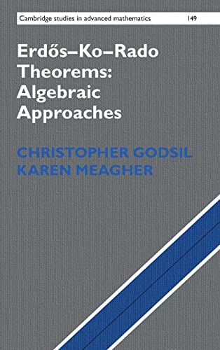 9781107128446: Erds–Ko–Rado Theorems: Algebraic Approaches: 149 (Cambridge Studies in Advanced Mathematics, Series Number 149)