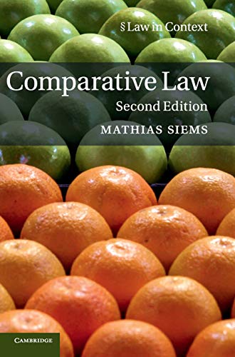 9781107182417: Comparative Law (Law in Context)