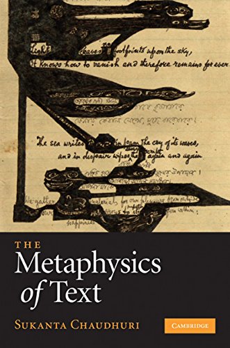 Stock image for The Metaphysics of Text for sale by Majestic Books