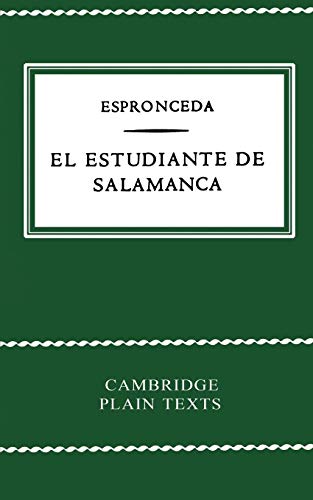 Stock image for El Estudiante de Salamanca for sale by HPB-Red