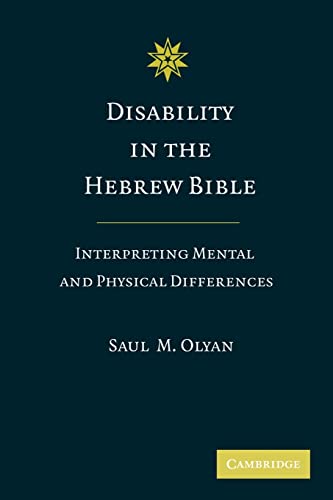 Stock image for Disability in the Hebrew Bible: Interpreting Mental and Physical Differences for sale by Chiron Media