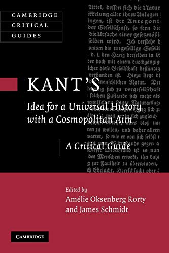 Stock image for Kant's 'Idea for a Universal History with a Cosmopolitan Aim: A Critical Guide (Cambridge Critical Guides) for sale by WorldofBooks