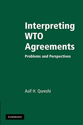 Beispielbild fr Interpreting WTO Agreements: Problems and Perspectives zum Verkauf von Revaluation Books