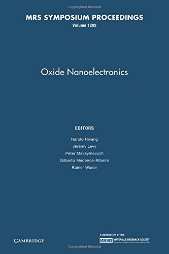 Beispielbild fr Oxide Nanoelectronics V1292 Pb zum Verkauf von Iridium_Books