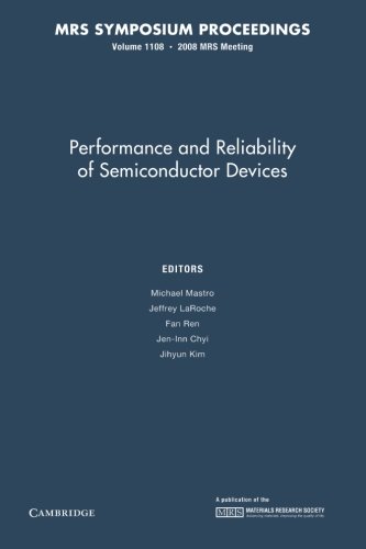 Imagen de archivo de Performance And Reliability Of Semiconductor Devices V1108 P a la venta por Iridium_Books