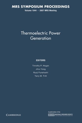 Stock image for Thermoelectric Power Generation V1044 Pb for sale by Iridium_Books