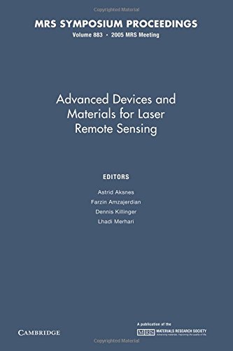 Imagen de archivo de Advanced Devices And Materials For Laser Remote Sensing V883 a la venta por Iridium_Books