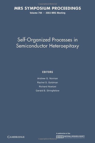 Imagen de archivo de Self-Organized Processes in Semiconductor Heteroepitaxy: Volume 794 a la venta por Revaluation Books
