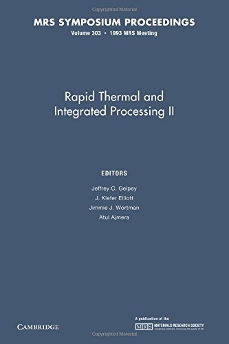 9781107409491: Rapid Thermal and Integrated Processing II: Volume 303