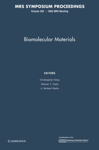 Stock image for Biomolecular Materials V292 Pb for sale by Iridium_Books