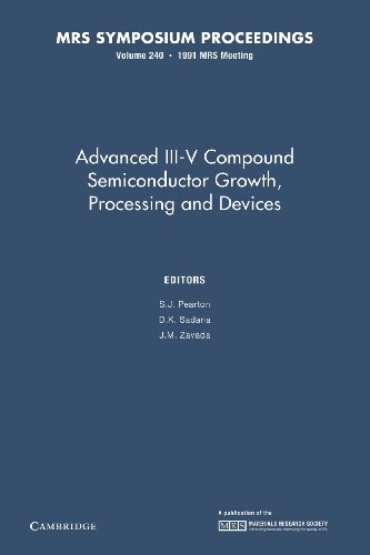 Stock image for Advanced Iii-V Compound Semiconductor Growth, Processing And for sale by Iridium_Books