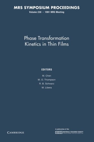 9781107409828: Phase Transformation Kinetics in Thin Films: Volume 230 (MRS Proceedings)