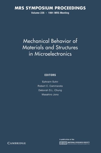 Beispielbild fr Mechanical Behavior Of Materials And Structures In Microelec zum Verkauf von Iridium_Books