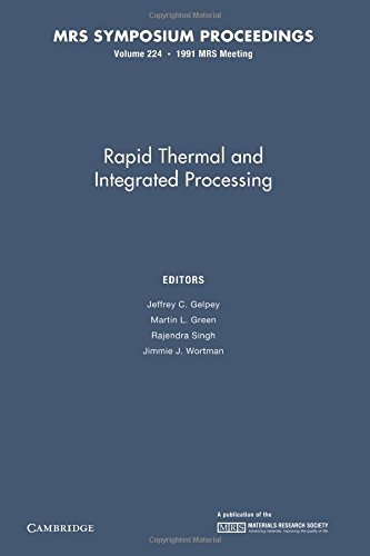 9781107409880: Rapid Thermal and Integrated Processing: Volume 224