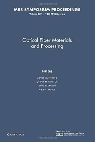 Stock image for Optical Fiber Materials And Processing V172 Pb for sale by Iridium_Books