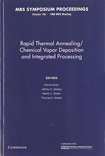 Stock image for Rapid Thermal Annealing/Chemical Vapor Deposition And Integr for sale by Iridium_Books