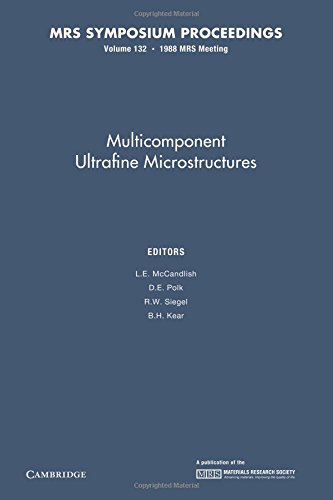Imagen de archivo de Multicomponent Ultrafine Microstructures V132 Pb a la venta por Iridium_Books
