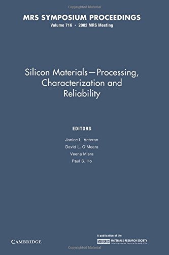 Stock image for Silicon Materials-Processing, Characterization And Reliabili for sale by Iridium_Books