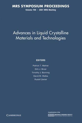 Beispielbild fr Advances in Liquid Crystalline Materials and Technologies: Volume 709 zum Verkauf von Revaluation Books