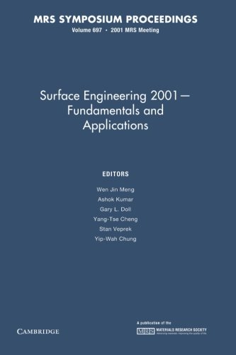 Stock image for Surface Engineering 2001 Fundamentals And Applications V69 for sale by Iridium_Books