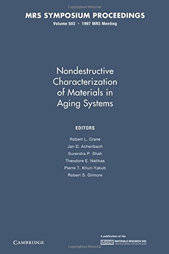 Imagen de archivo de Nondestructive Characterization Of Materials In Aging System a la venta por Iridium_Books