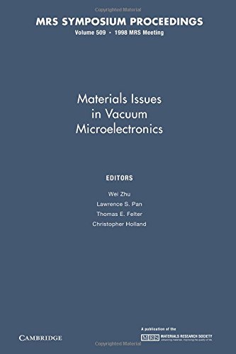 Stock image for Materials Issues In Vacuum Microelectronics V509 Pb for sale by Iridium_Books