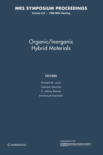 Stock image for Organic/Inorganic Hybrid Materials: Volume 519 for sale by Revaluation Books