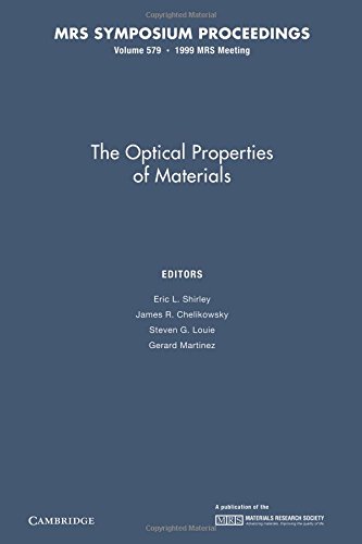 Stock image for Optical Properties Of Materials V579 Pb for sale by Iridium_Books