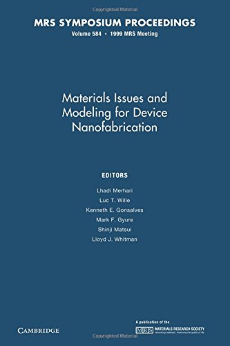 Imagen de archivo de Materials Issues And Modeling For Device Nanofabrication V58 a la venta por Iridium_Books