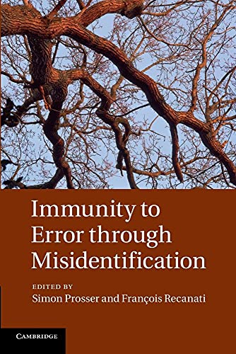 Stock image for Immunity to Error through Misidentification: New Essays for sale by Lucky's Textbooks