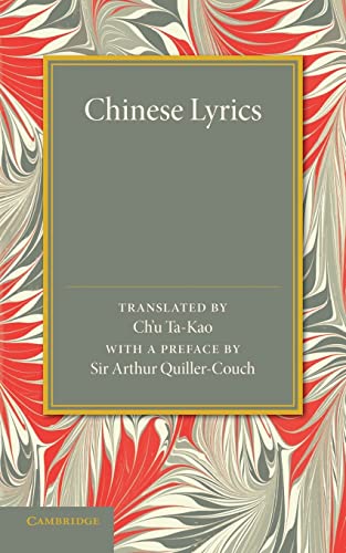 Beispielbild fr Chinese Lyrics zum Verkauf von Chiron Media