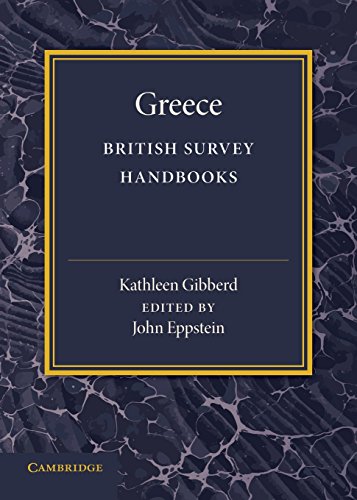 Beispielbild fr Greece (British Survey Handbooks, Series Number 3) zum Verkauf von Lucky's Textbooks