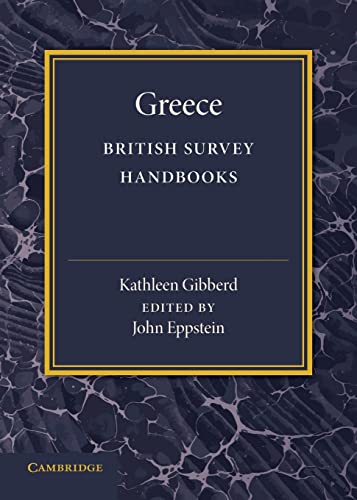 9781107426146: Greece: 3 (British Survey Handbooks, Series Number 3)
