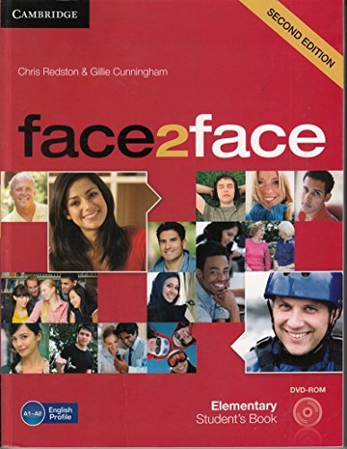 Imagen de archivo de Face2face Elementary Students Book with DVD-ROM 2ed a la venta por dsmbooks