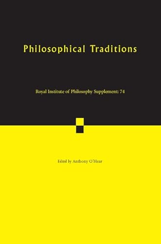 Beispielbild fr Philosophical Traditions zum Verkauf von Blackwell's