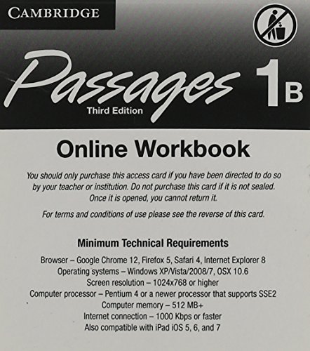 Stock image for Passages Level 1 Online Workbook B Activation Code Card for sale by Blackwell's