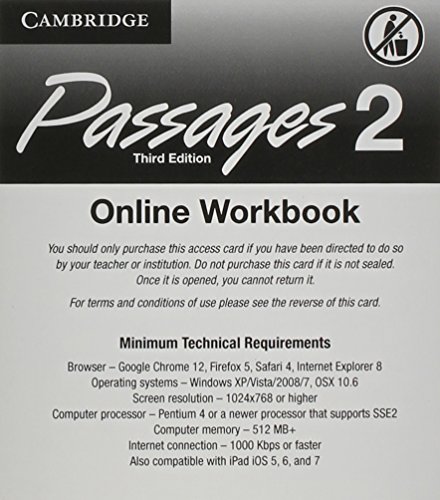 Stock image for Passages Level 2 Online Workbook Activation Code Card for sale by Blackwell's