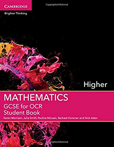Beispielbild fr GCSE Mathematics for OCR Higher Student Book (GCSE Mathematics OCR) zum Verkauf von MusicMagpie