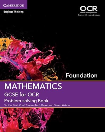 Imagen de archivo de GCSE Mathematics for OCR Foundation Problem-Solving Book a la venta por Better World Books Ltd