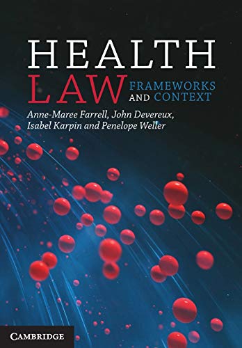 Beispielbild fr Health Law: Frameworks and Context zum Verkauf von Prior Books Ltd