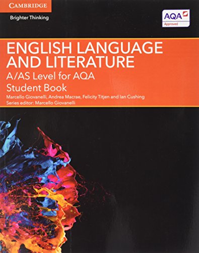 Stock image for A/As Level English Language and Literature for Aqa Student Book with Cambridge Elevate Enhanced Edition (2 Years) (Level (As) English Language and Literature Aqa) for sale by WorldofBooks