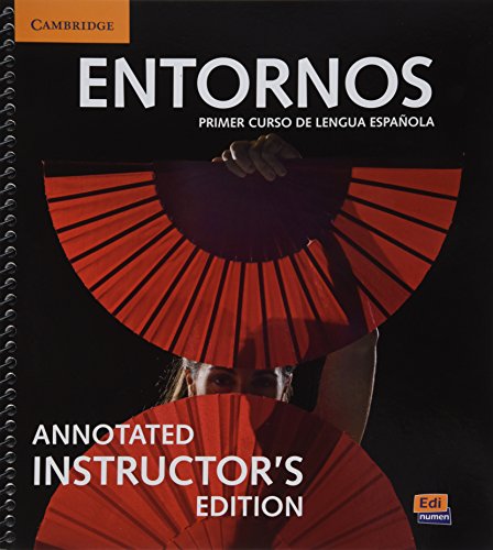 Stock image for Entornos Beginning Annotated Instructor's Edition with ELEteca Access and Digital Master Guide (Spanish Edition) for sale by Greenway