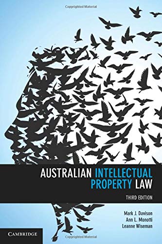 Stock image for Australian Intellectual Property Law for sale by Mispah books