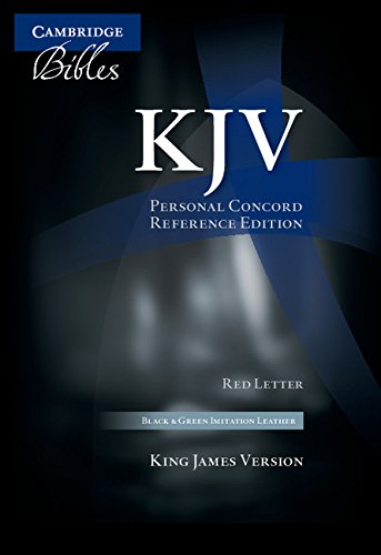 Stock image for KJV Personal Concord Reference Bible, Red Letter, Black and Green Two-Tone Imitation Leather KJ462:XR for sale by Blackwell's