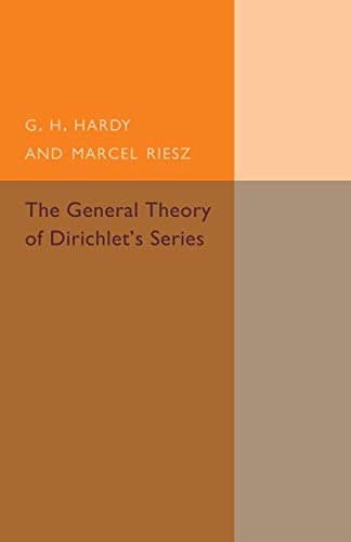 Stock image for The General Theory of Dirichlet's Series for sale by Books Puddle