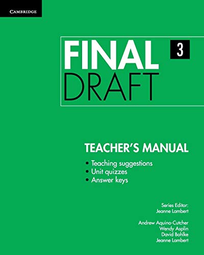 9781107495548: Final Draft Level 3 Teacher's Manual