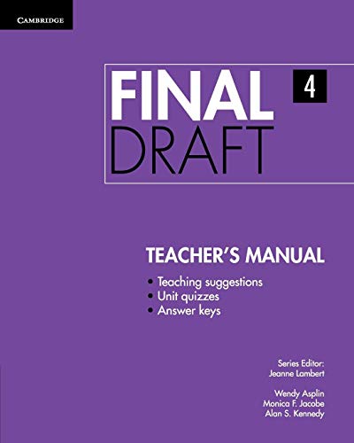 Imagen de archivo de Final Draft Level 4 Teacher's Manual a la venta por WorldofBooks