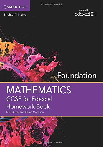 Imagen de archivo de GCSE Mathematics for Edexcel Foundation Homework Book (GCSE Mathematics Edexcel) a la venta por MusicMagpie